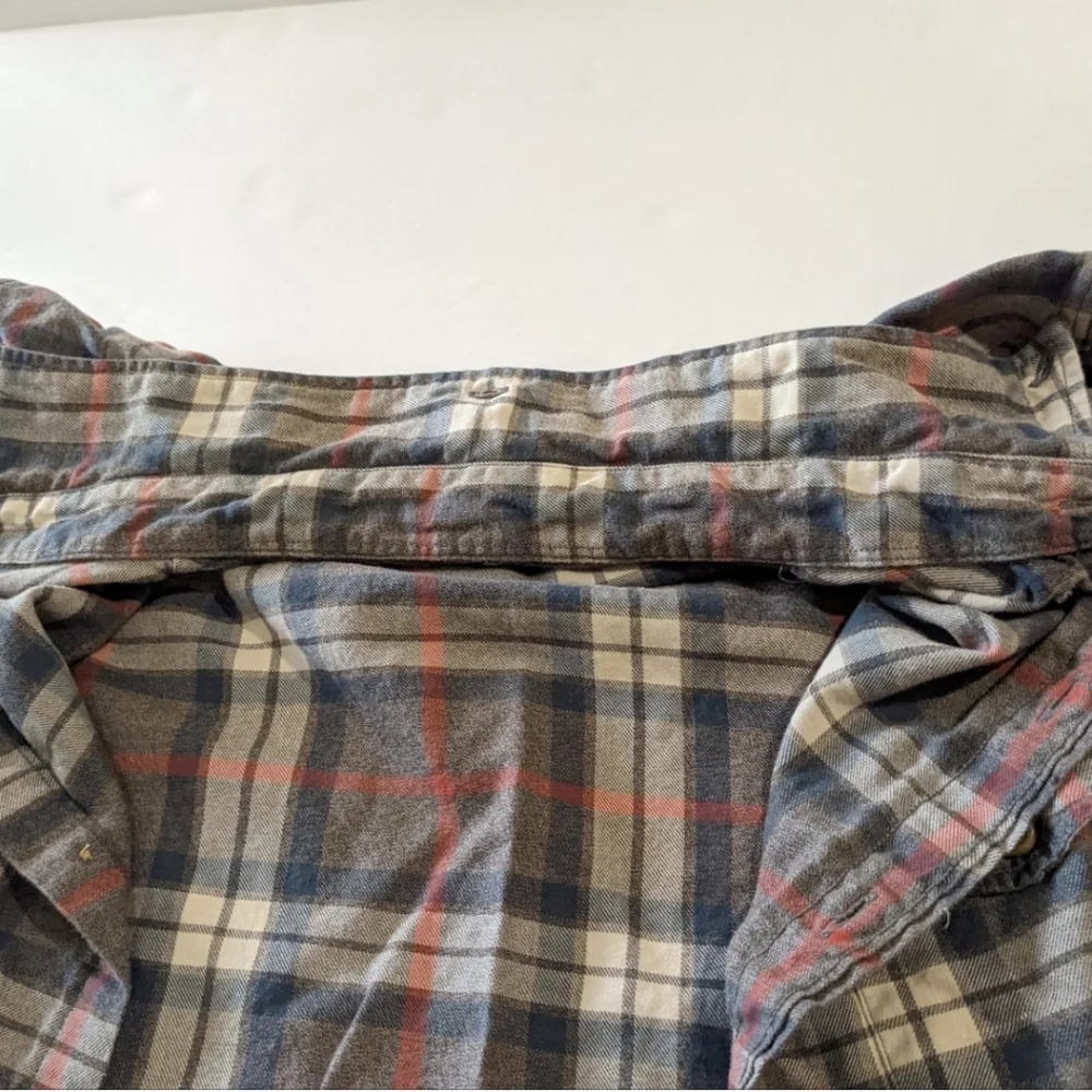 J. Crew Shirt Gray Plaid Flannel Soft Cotton Button Down Medium